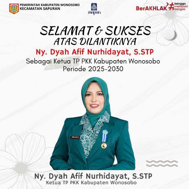 KETUA TP PKK KABUPATEN WONOSOBO PERIODE 2025-2030